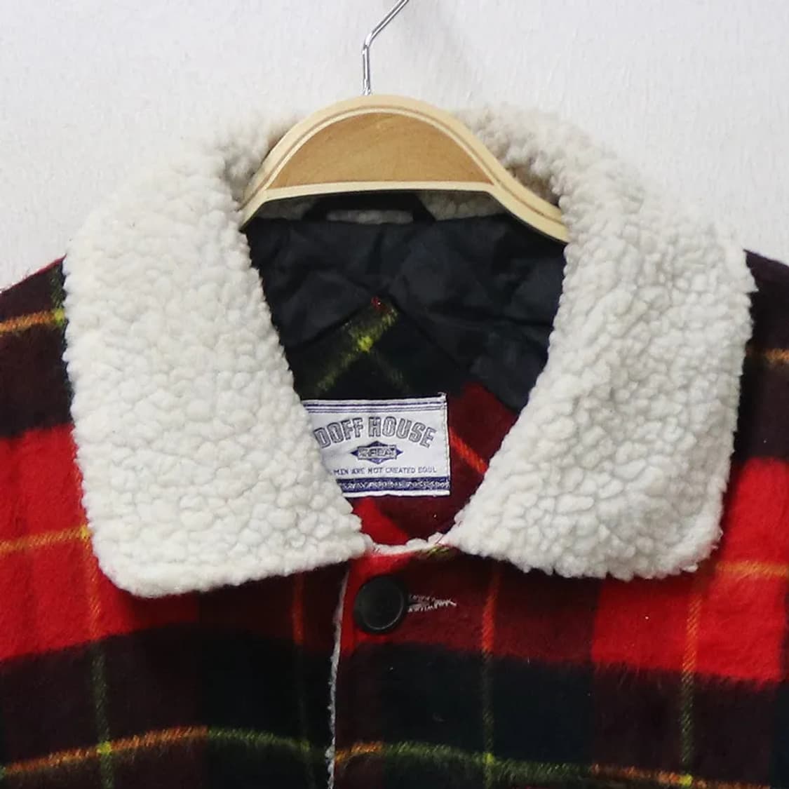 90'S DOFF HOUSE 체크 뽀글이 셔츠 자켓 63829 상품이미지5