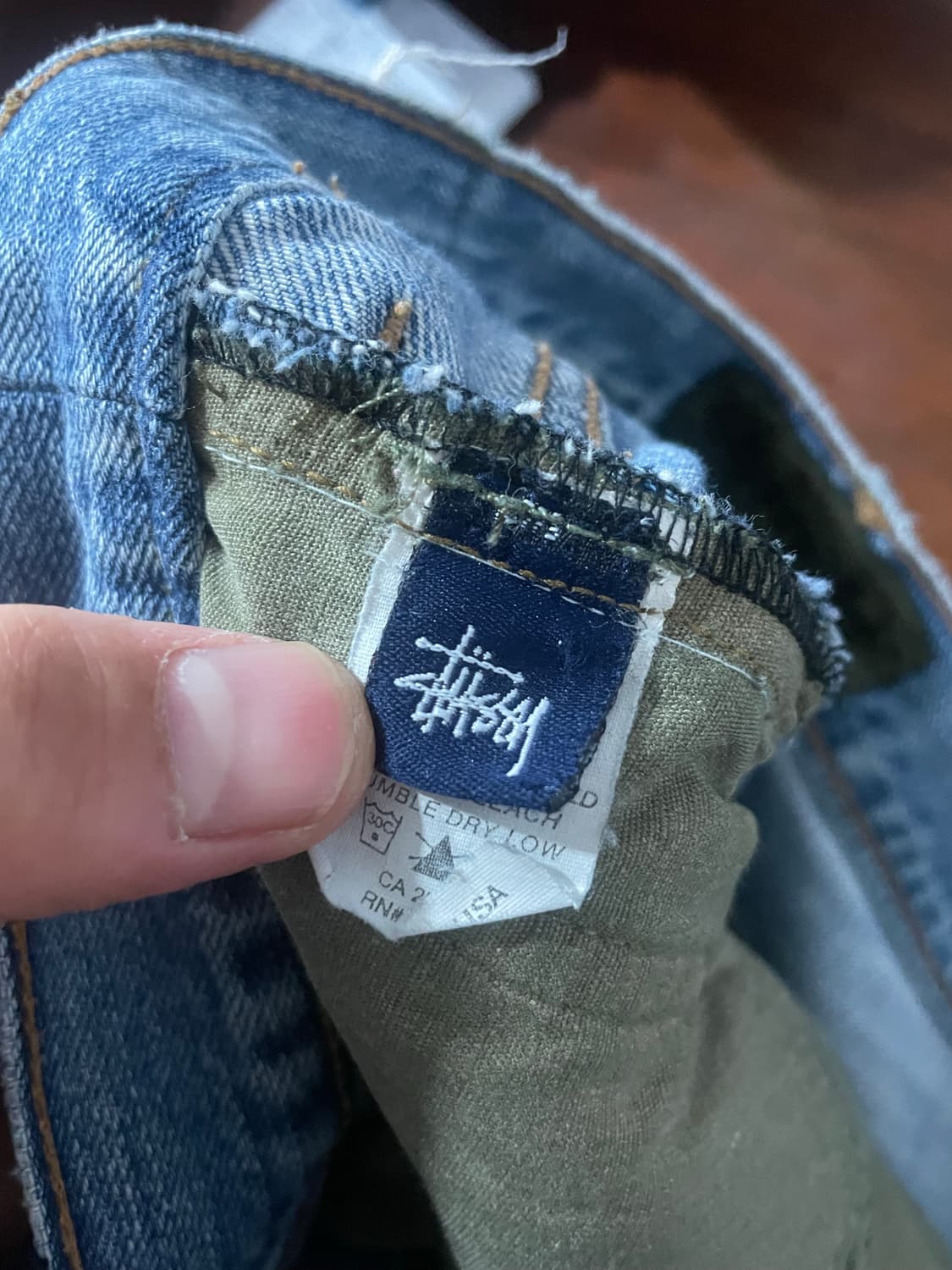 90’s Stussy-dm MADE IN USA 데님팬츠 32 상품이미지8