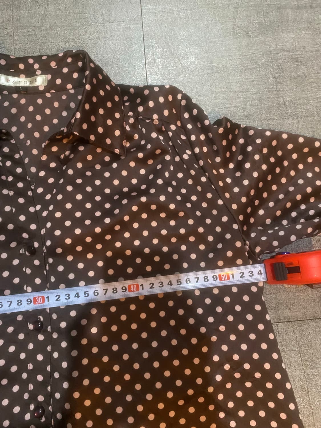 일본빈티지 Rarant 하구미모리걸 올드스쿨아메카지 도트땡땡이 미디원피스 상품이미지2