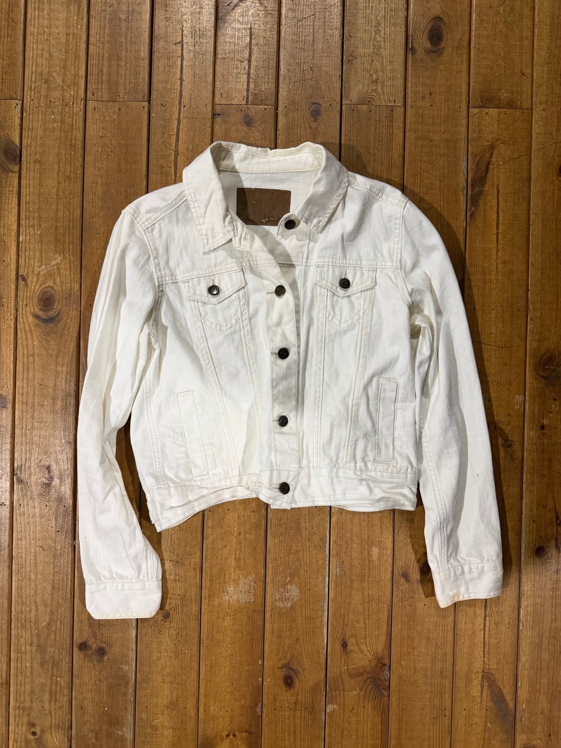 아이보리 데님자켓 상품이미지1