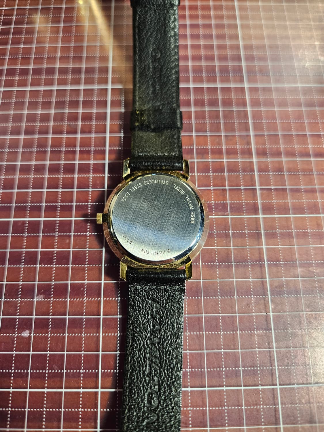 해밀턴 US Senate 상원 위원용 쿼츠 시계 블랙 가죽 상품이미지7