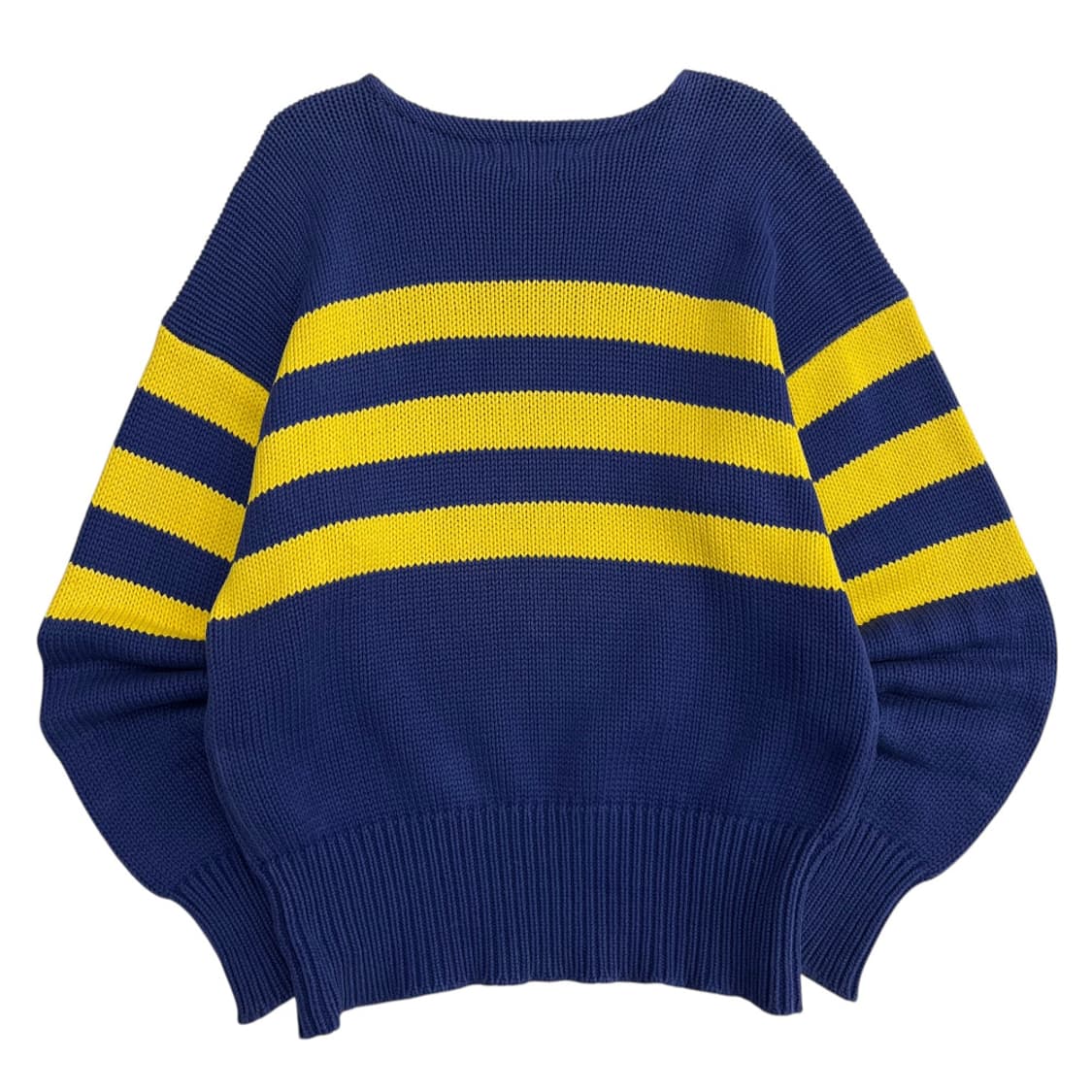 폴로 랄프로렌 90s 옐로우배색 애쉬퍼플 니트 95 상품이미지3