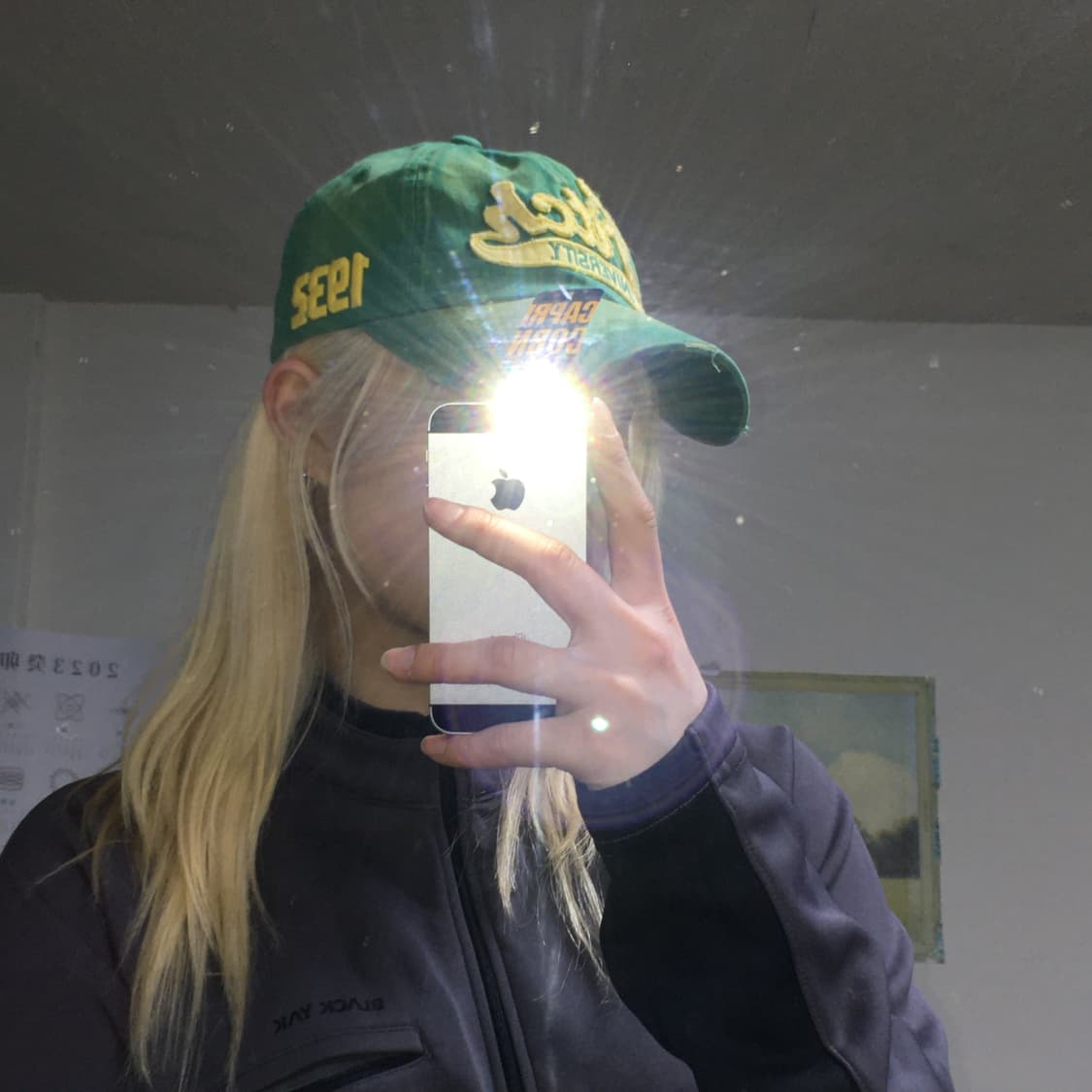 투티/0349 피치 1932 유니버시티 워싱 캡 Y2K 새상품 상품이미지2