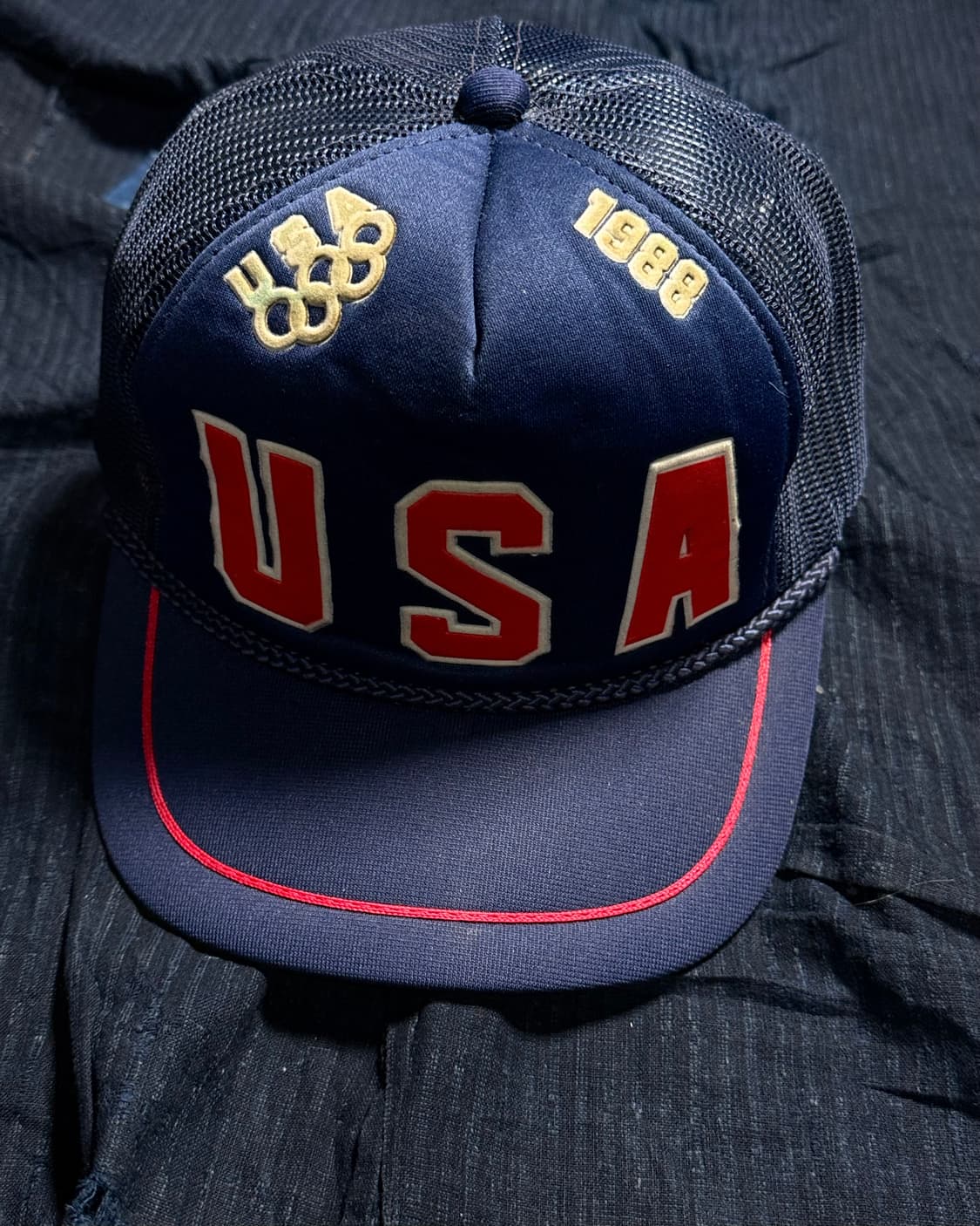 80‘s Clutch 88 서울올림픽 팀 USA 트러커캡 OS 상품이미지1