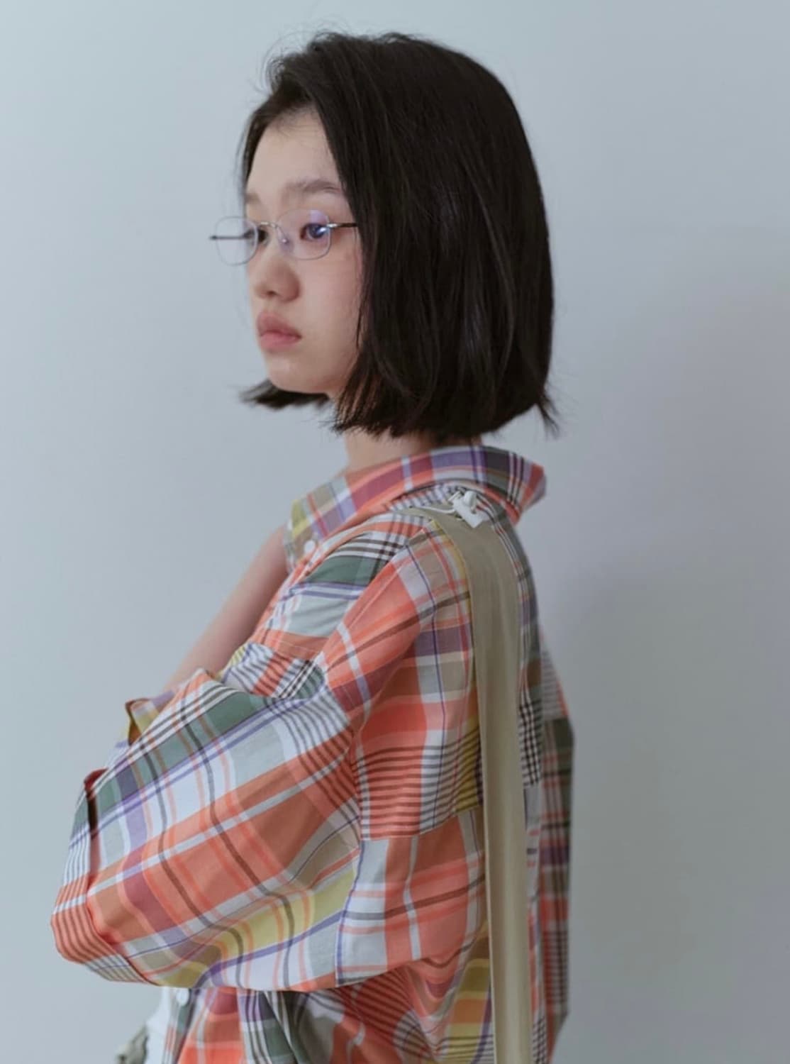 nocontent 체크셔츠 상품이미지3