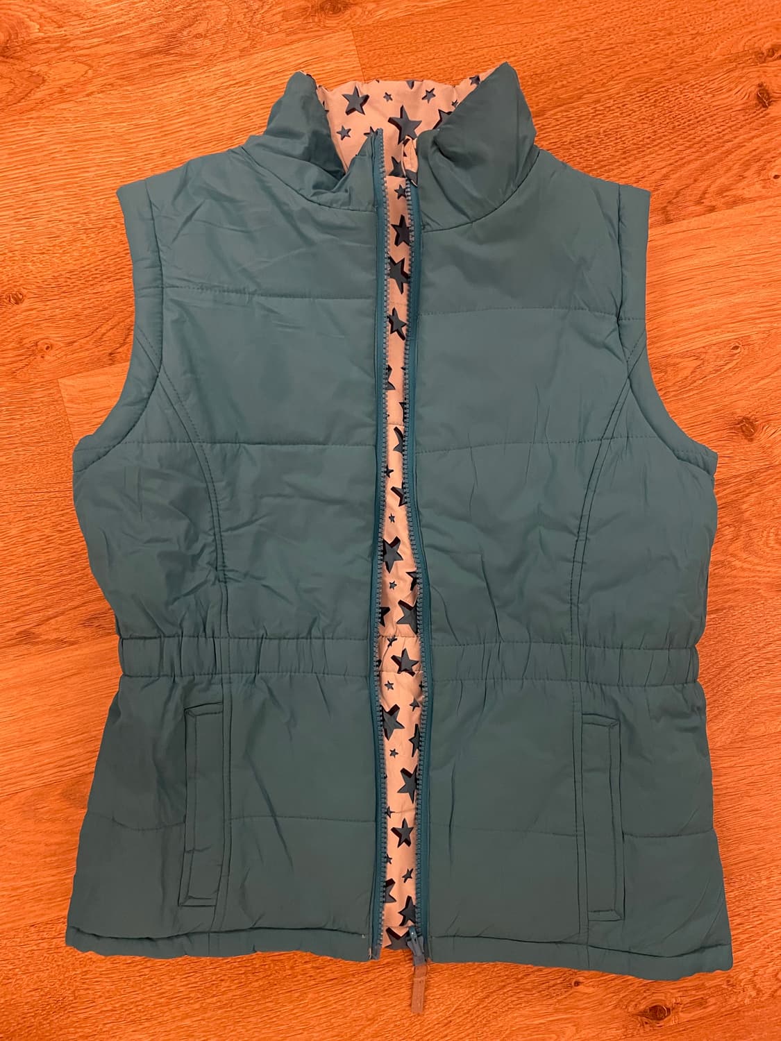 빈티지 스타 양면 패딩 베스트 상품이미지2