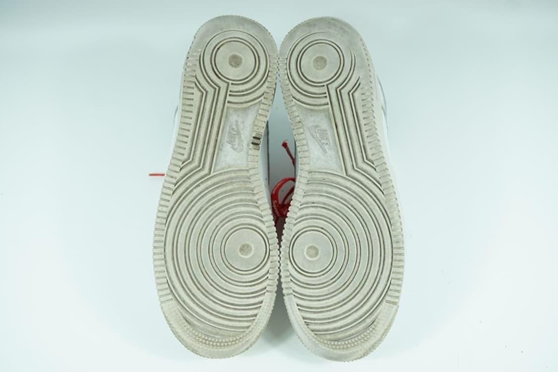 나이키 x 슈프림 에어포스 1 로우 화이트 265 상품이미지6