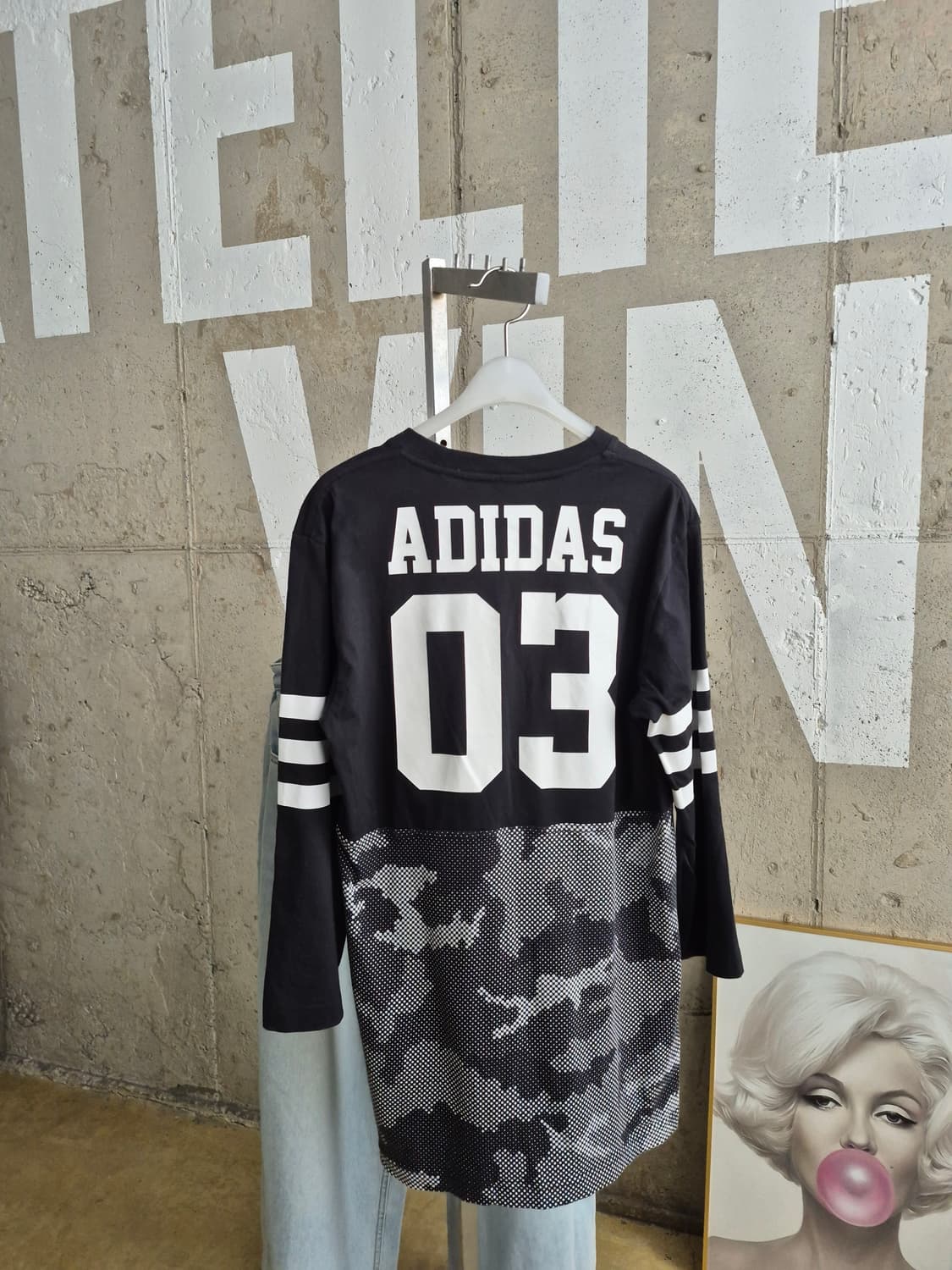 아디다스 삼선 블랙 긴팔 티셔츠(TS 상품이미지3