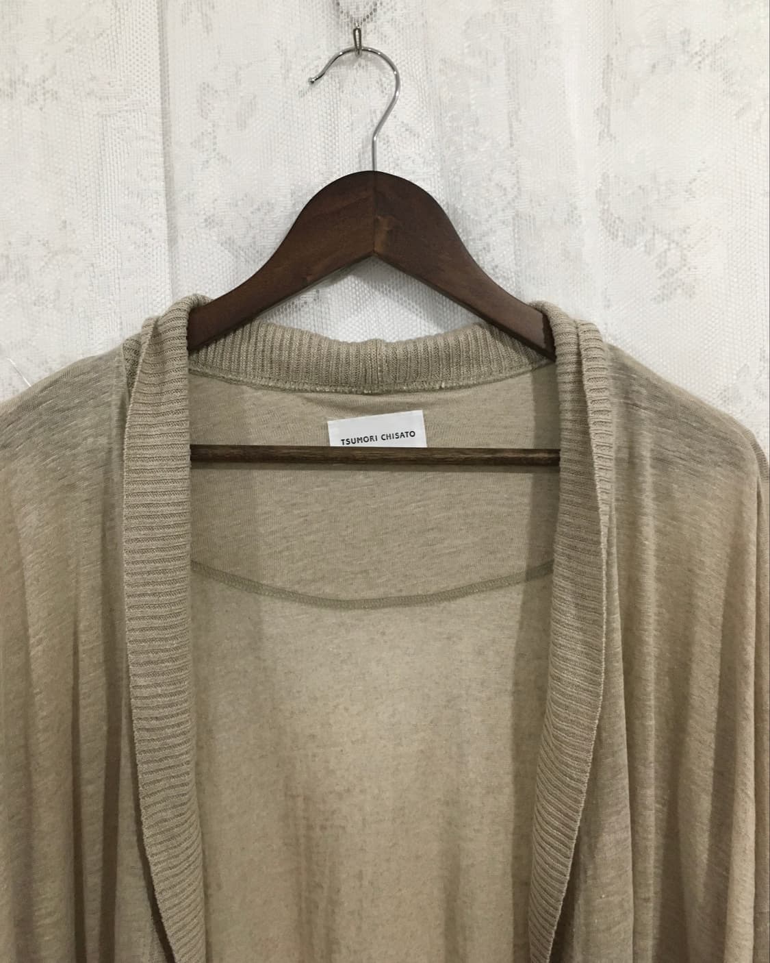 TSUMORI CHISATO beige linen cardigan 상품이미지5