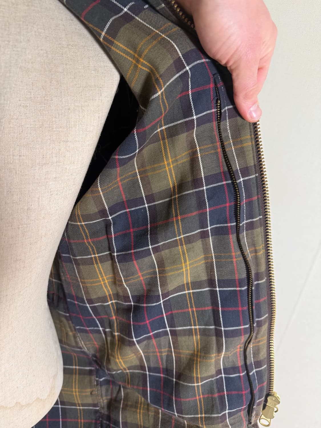 바버 보퍼트 C38 올리브 (영국제) 상품이미지8