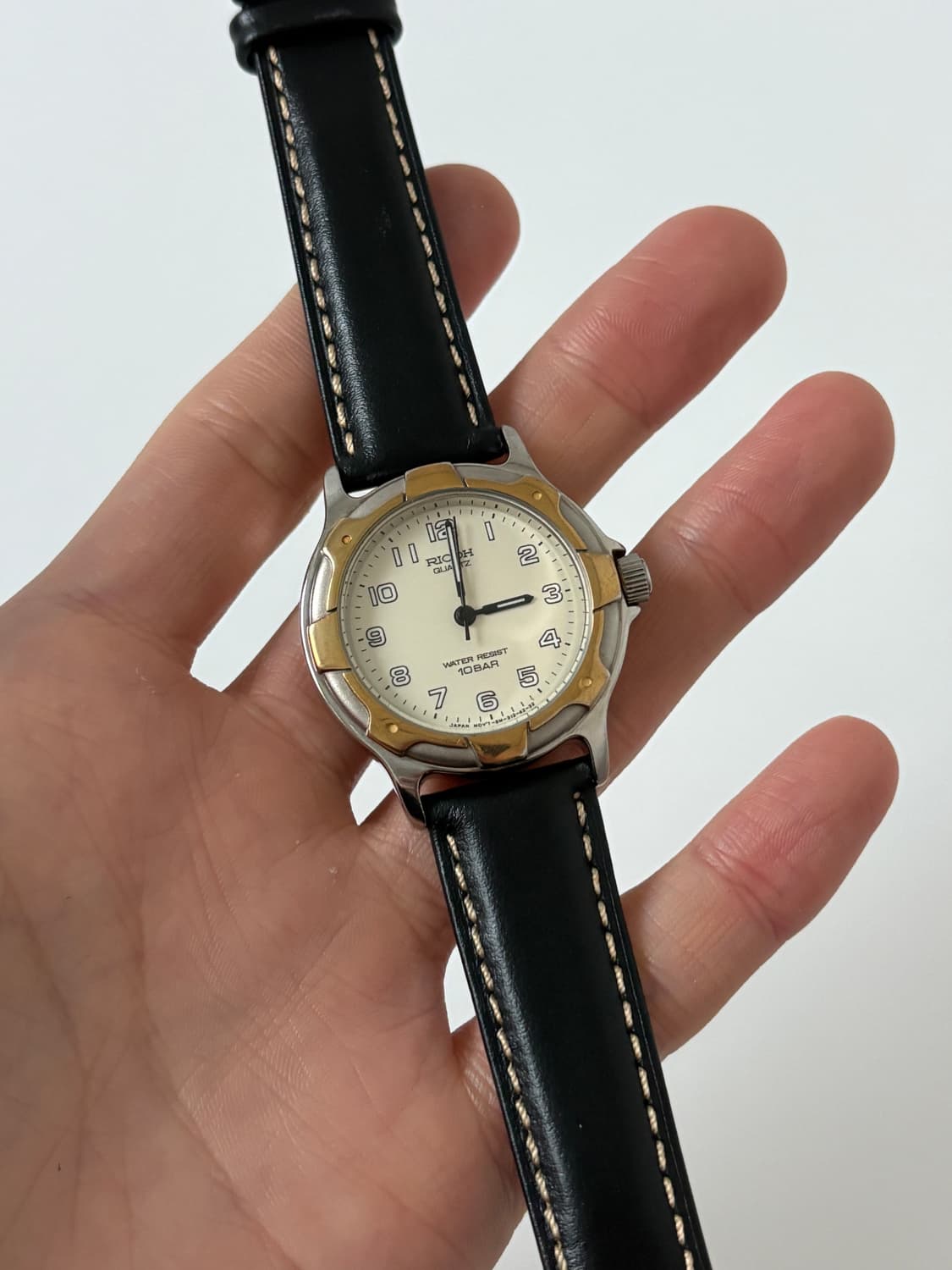 1990s Gold Bezel Cream Dial Quartz 상품이미지2