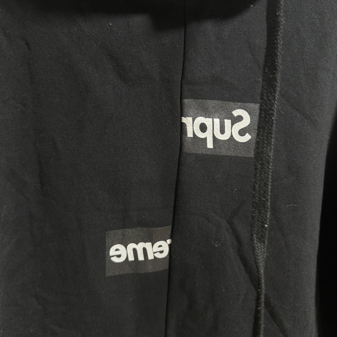 꼼데x슈프림 후드티 🖤 상품이미지3