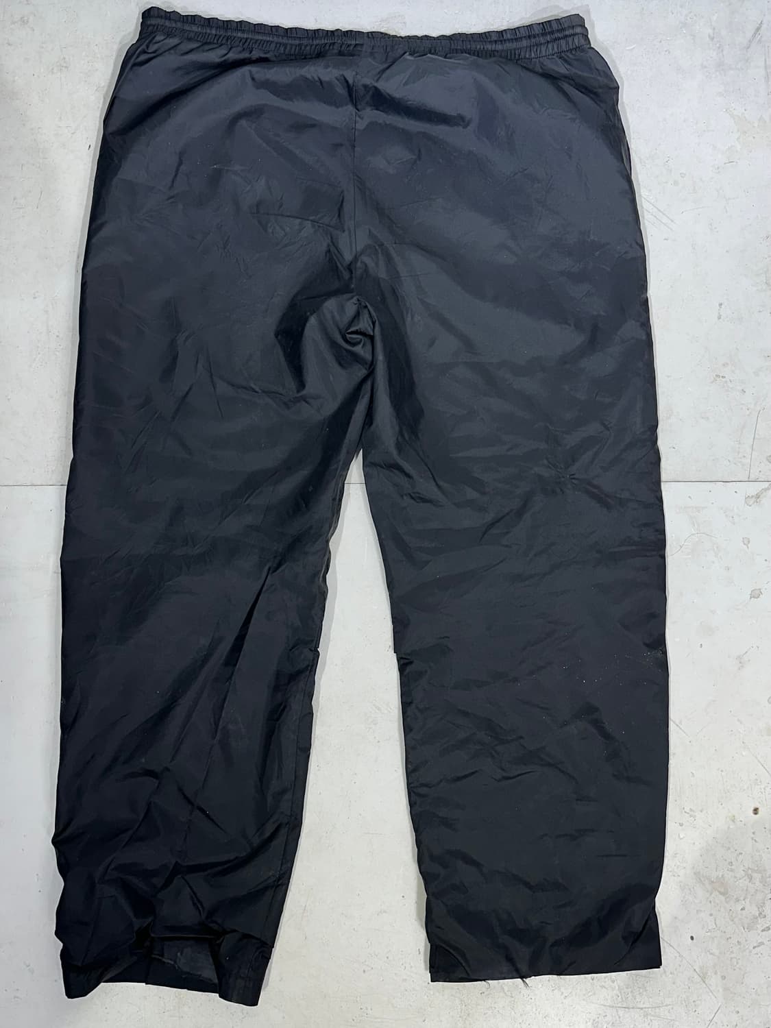 리복 블랙 와이드 트랙 팬츠 힙합 비닐 바지 L 상품이미지5