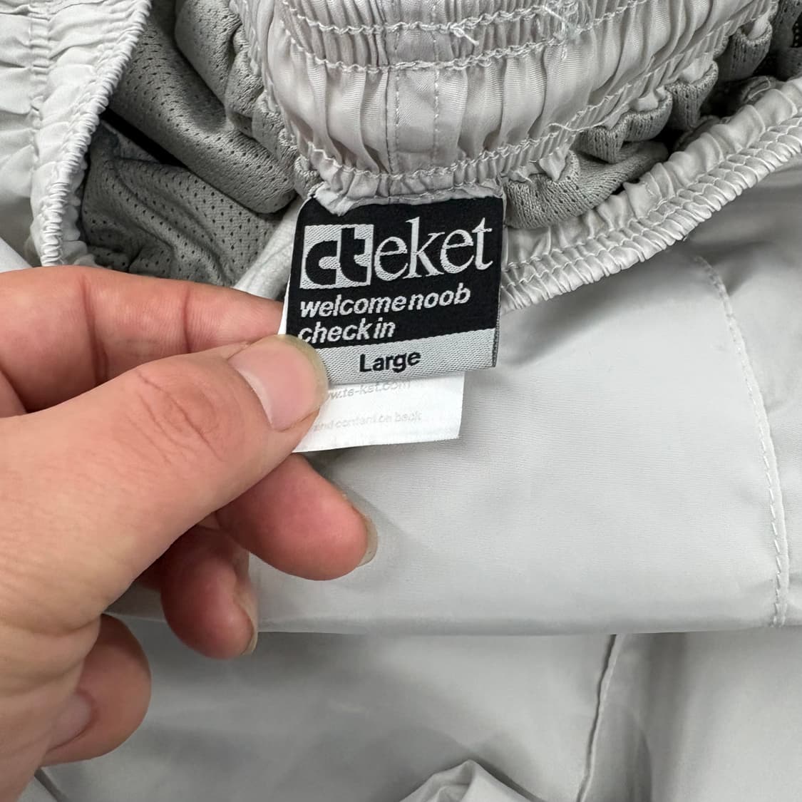 (32)TEKET 화이트 트랙 팬츠 상품이미지5