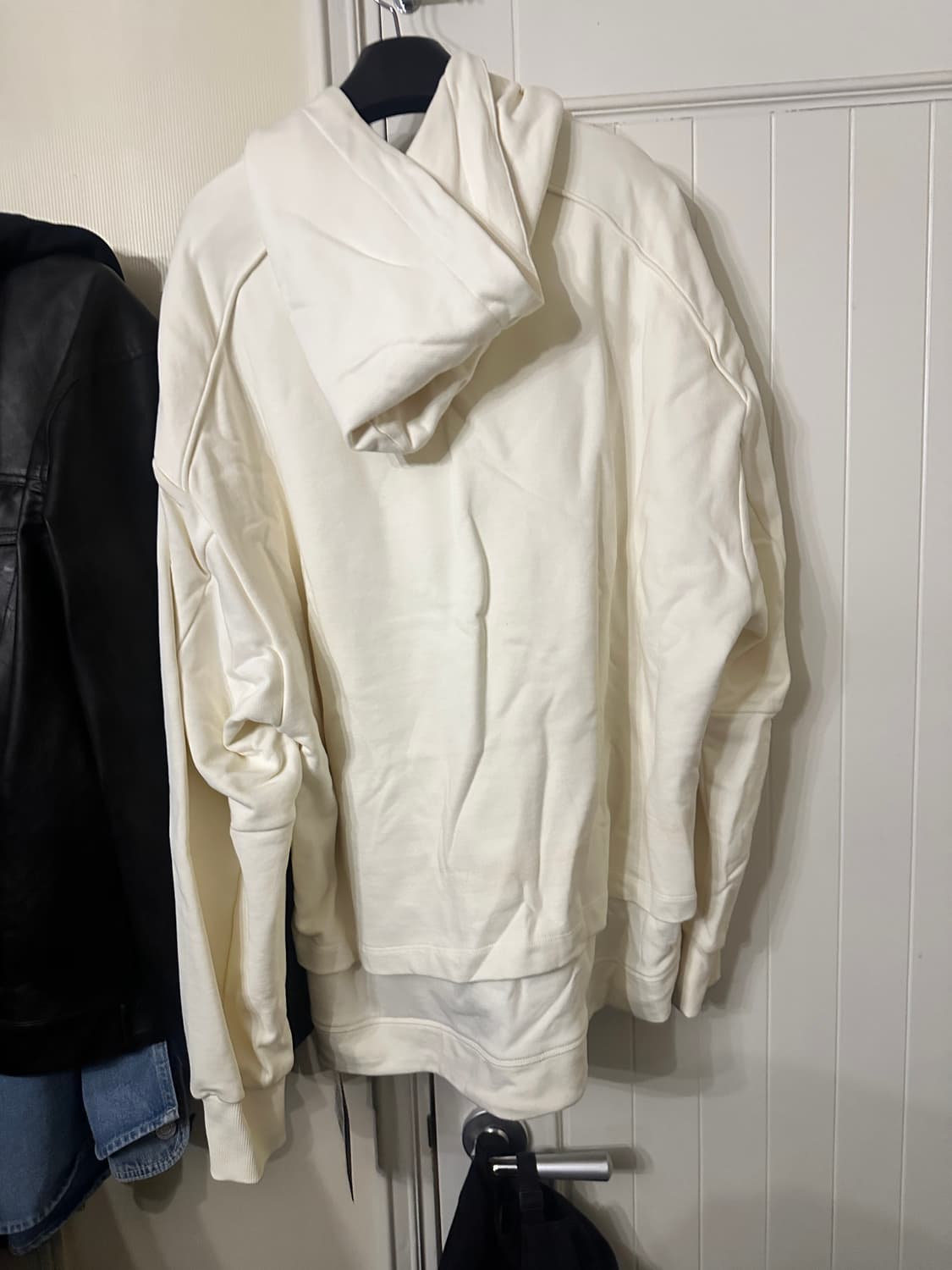 준지 크림 이중 레이어드 후드 상품이미지2