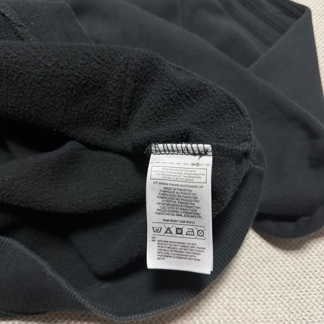 아디다스 스몰로고 기모 후드집업 상품이미지3