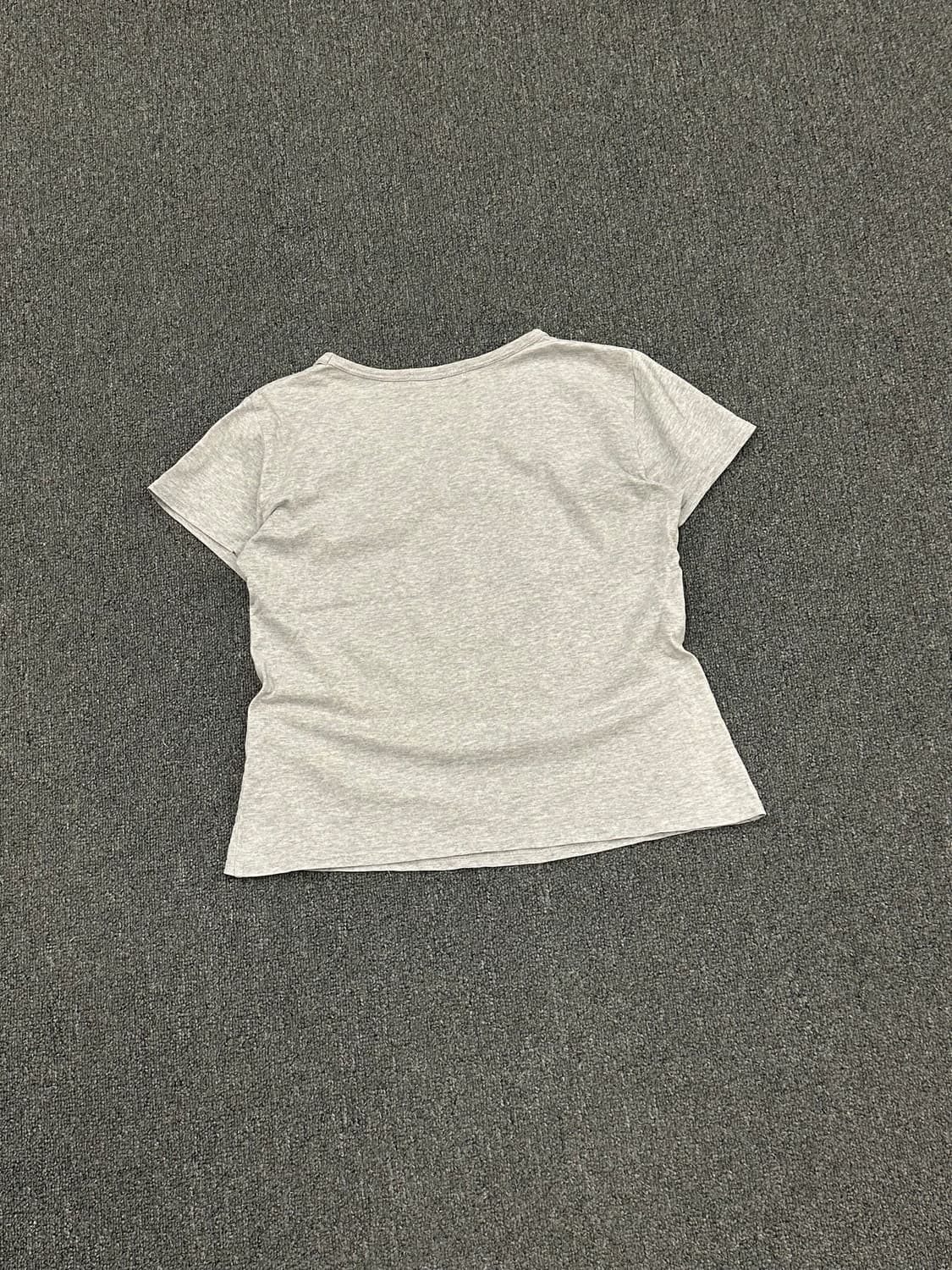 L)Japanese vintage 여성 펑크 y2k 아일렛 반팔 티셔츠 상품이미지5