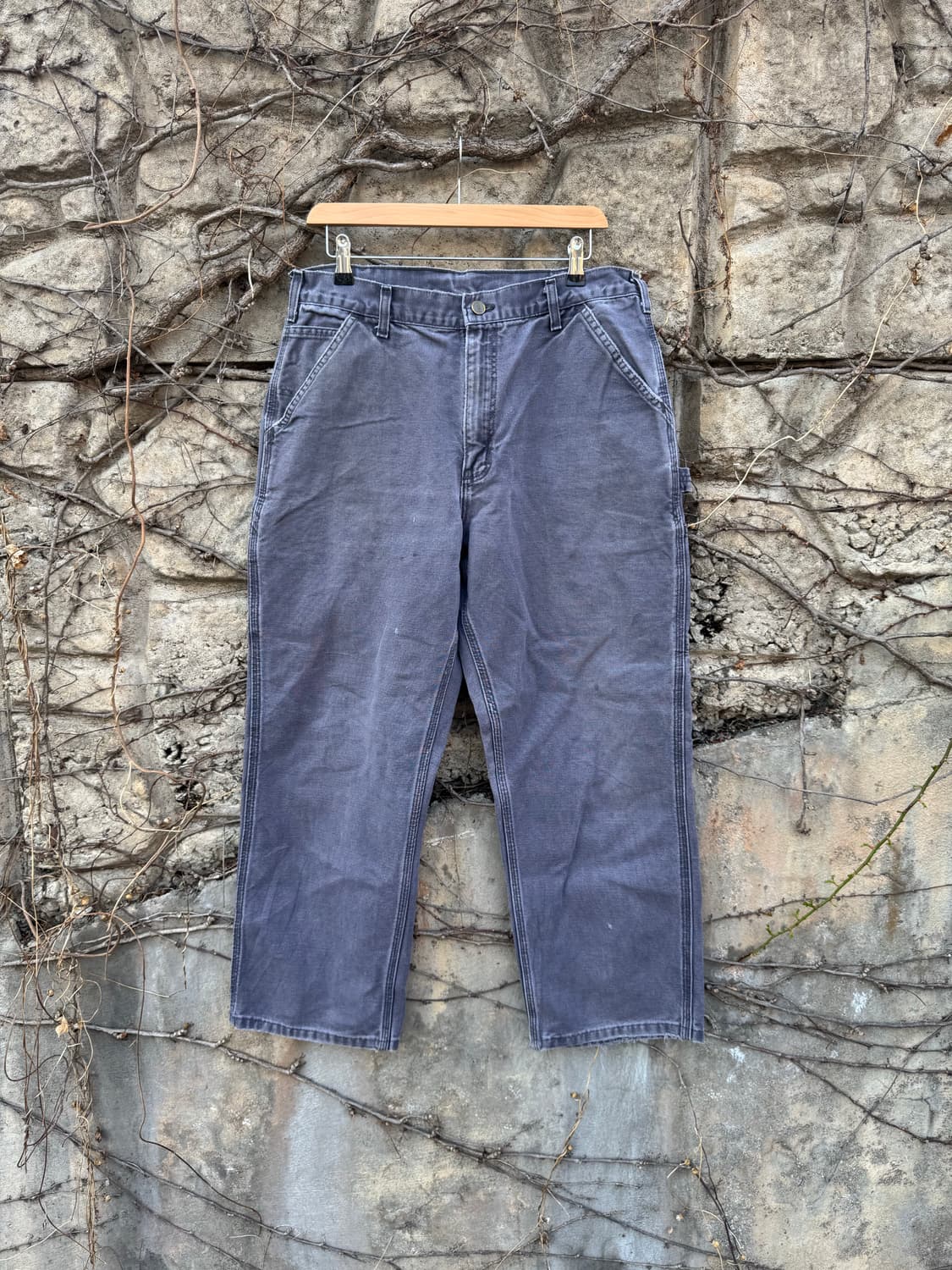 칼하트 빈티지 b11 ptb 하드페이딩 카펜터 싱글니 워크 팬츠 상품이미지1