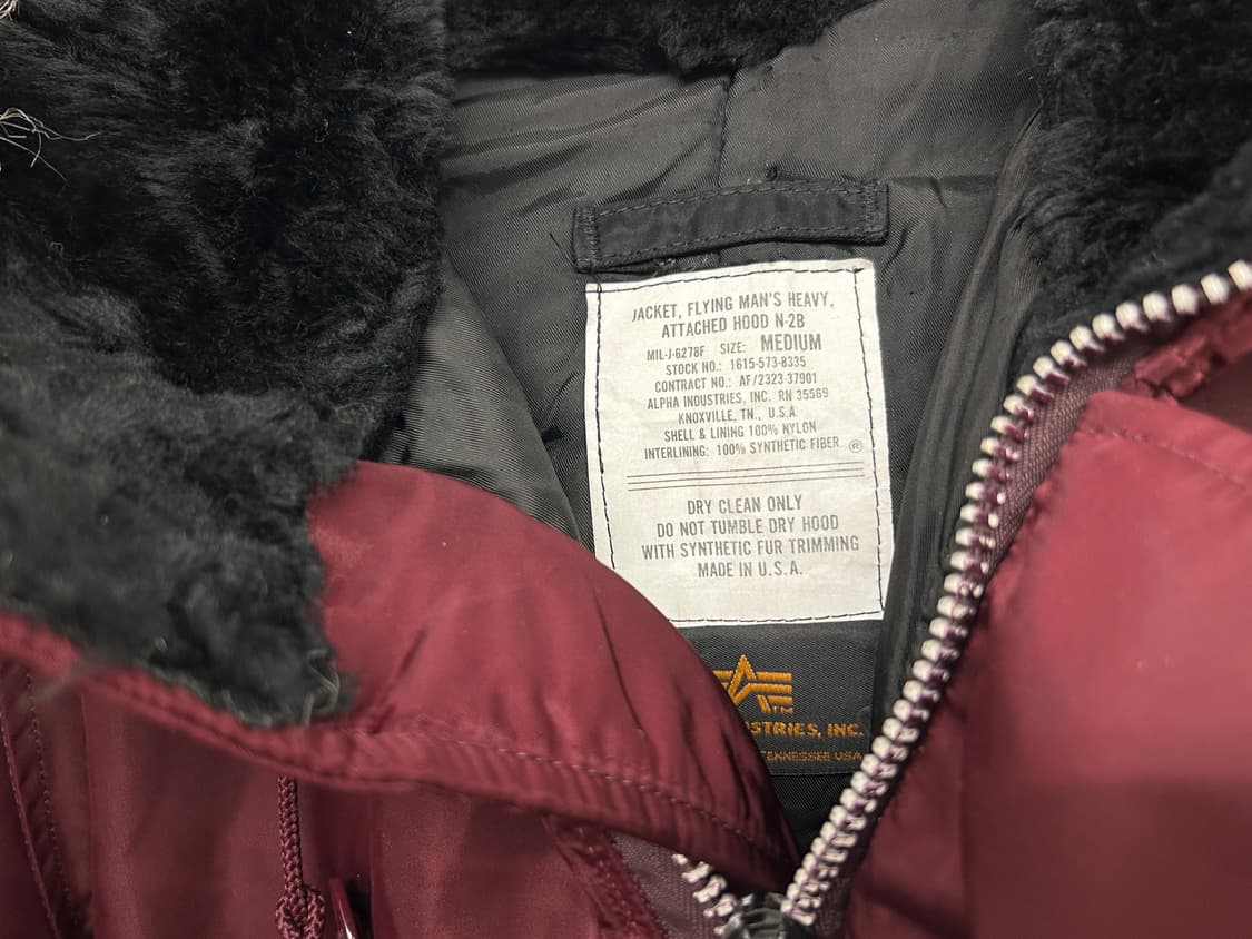 90s 알파인더스트리 N2B 항공자켓 상품이미지3