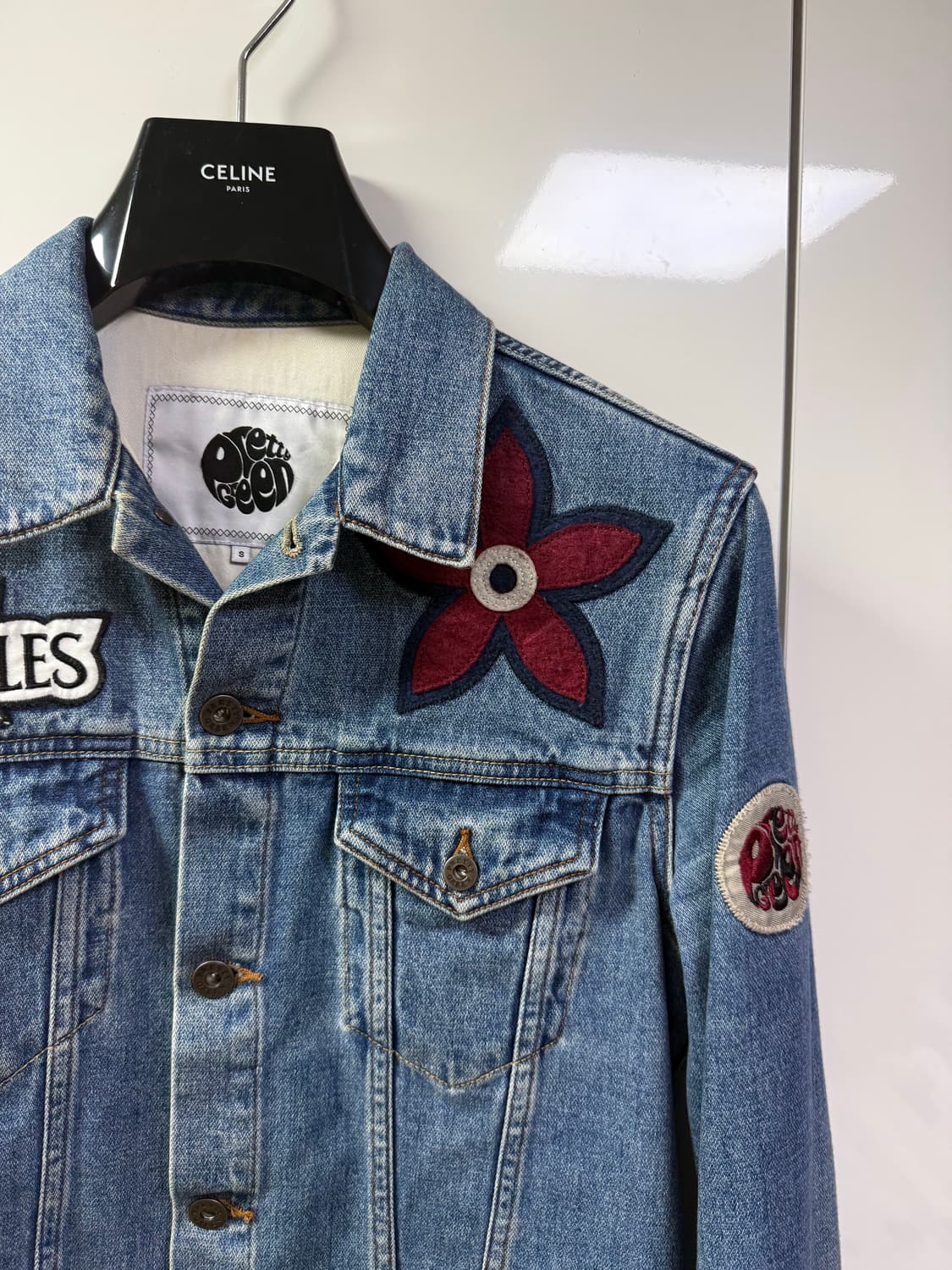 오아시스 리암갤러거 프리티그린 x 비틀즈 한정판 데님 자켓 상품이미지3