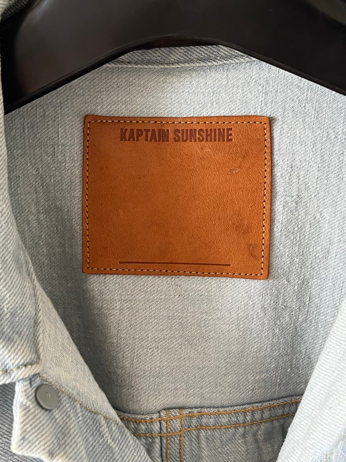 캡틴 선샤인 데님 트래커 1P 자켓 인디고 아이스 워시 상품이미지7