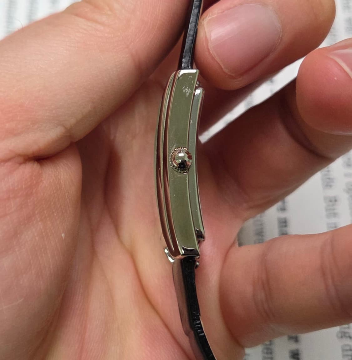 빈티지 구찌 사각탱크 2600L 칼침핸즈 블랙투톤 다이얼 여성용 쿼츠 상품이미지5