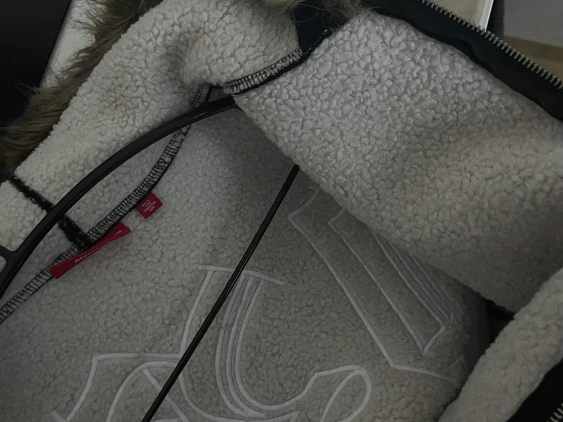 M)슈프림 포우 퍼 집업 후드 스웨트셔츠 블랙 - 25FW 상품이미지7