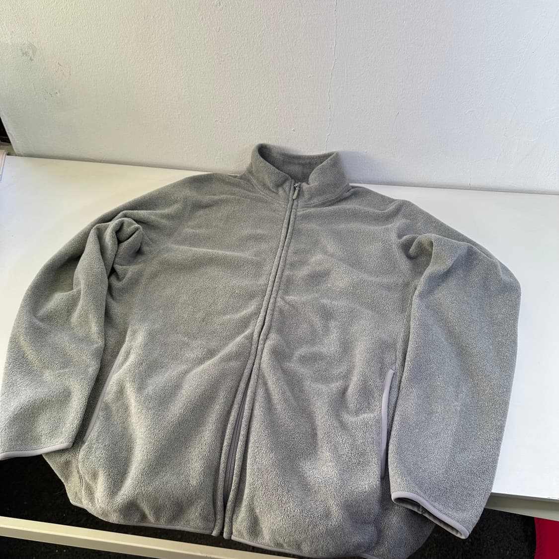 XL 유니클로 그레이 후리스 집업 상품이미지1