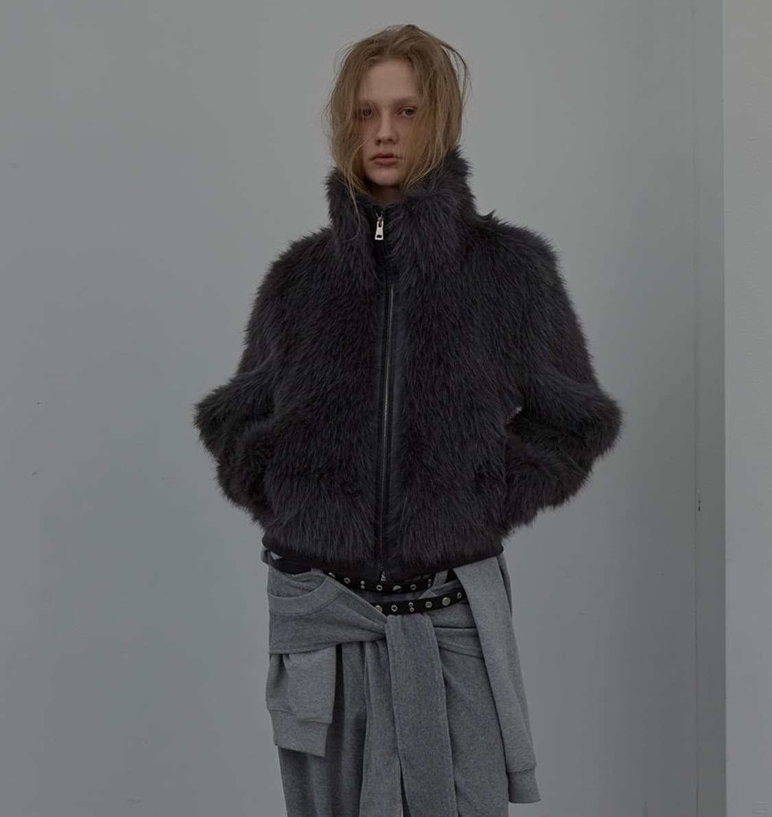 Lcdc 퍼자켓 그레이 팝니다 상품이미지2