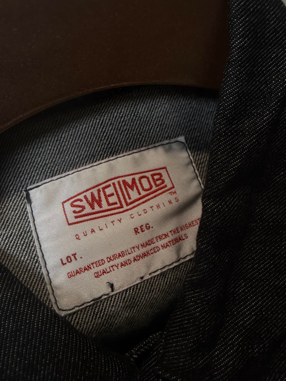 (38) Swellmob 스웰맙 흑청 데님 트러커자켓 상품이미지6