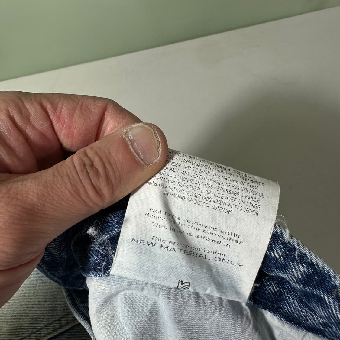 우먼M-L 랑방 LANVIN 빈티워시드 세미벌룬 와이드핏 데님팬츠 상품이미지7