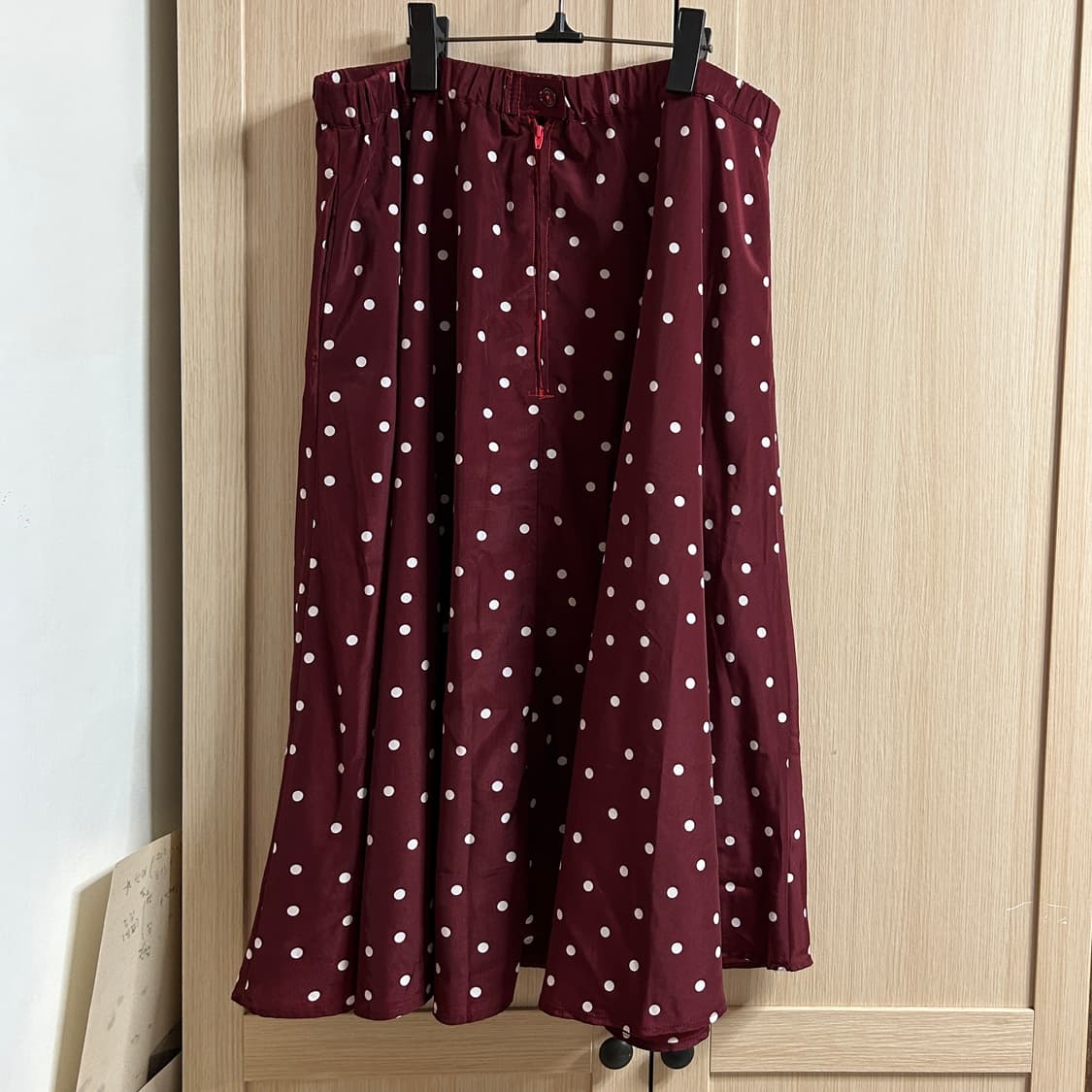 LHELBIE 도트 롱 스커트 상품이미지2