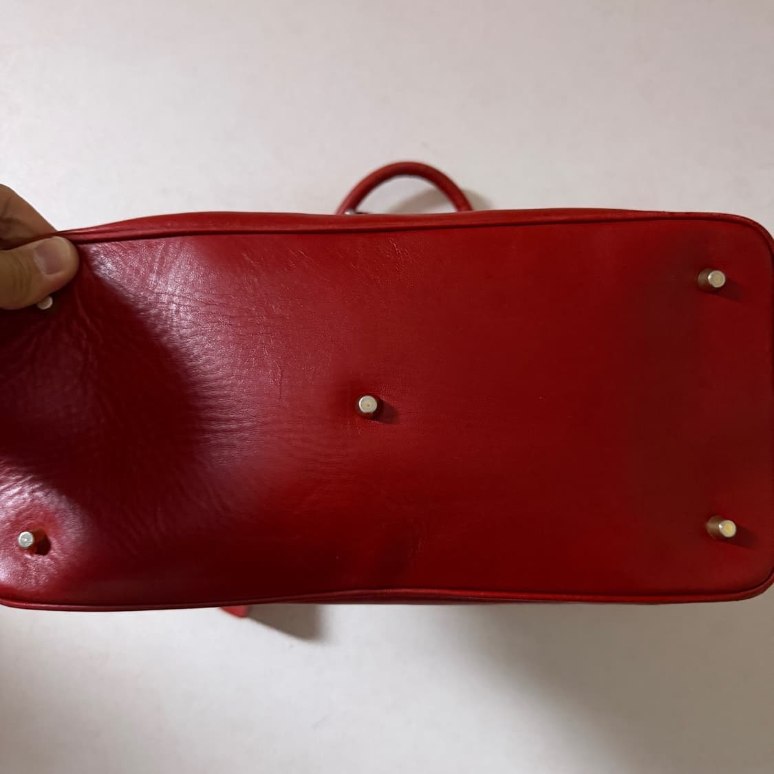 프라다 레더 삼각로고 레더 토트백 상품이미지7