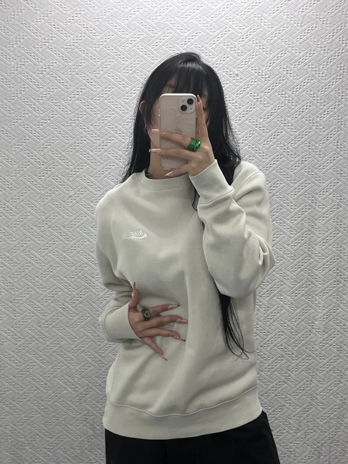 나이키 빈티지 캐주얼 폭닥 기모 맨투맨 L C08221 상품이미지1