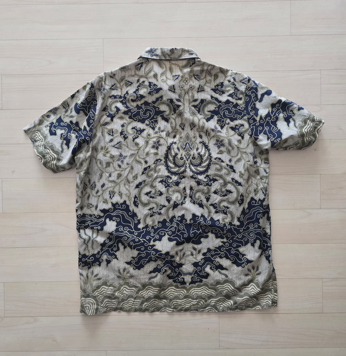 [Vintage] Pekalongan Batik 바틱 Half Shirt 상품이미지8