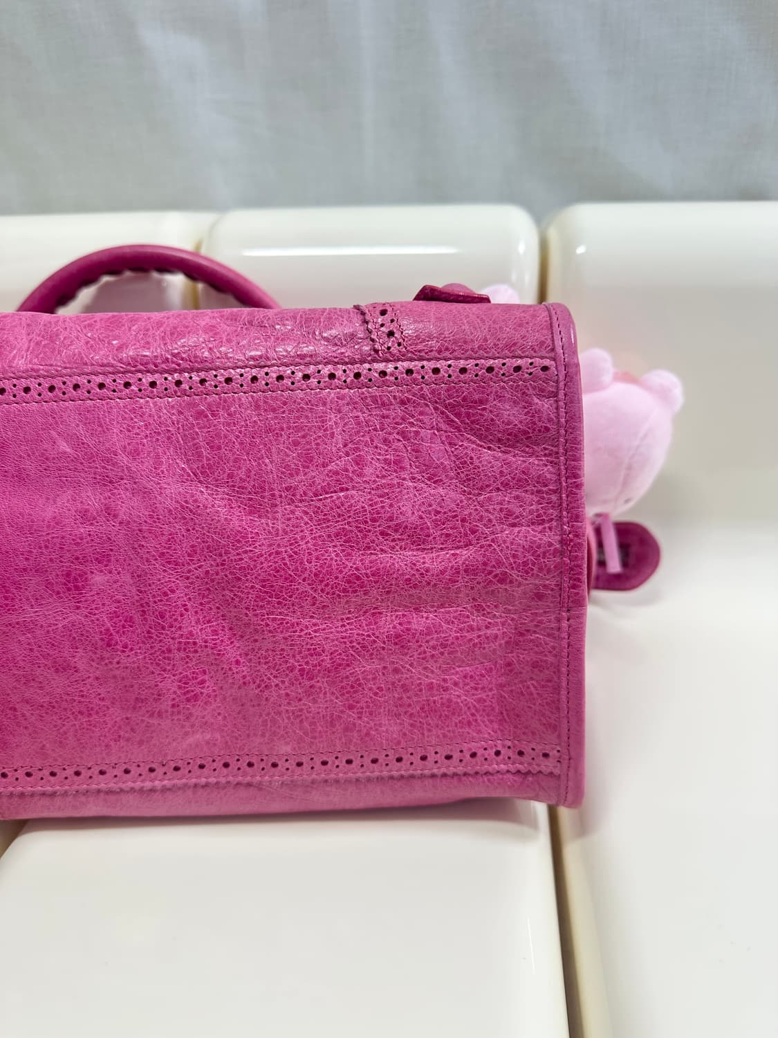 [A 정품] 발렌시아가 시티 모터백 파트타임 진핑크 상품이미지8