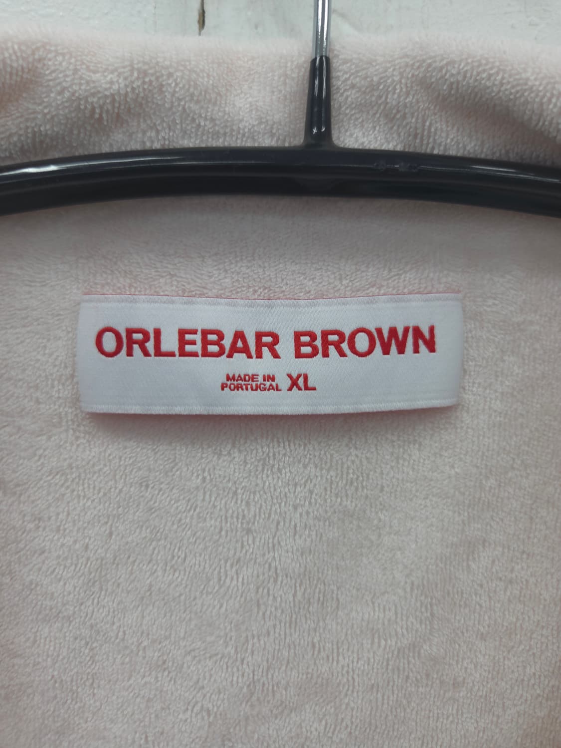 XL 올레바브라운 Orlebar Brown 핑크색 테리코튼 반팔 티셔츠 상품이미지2