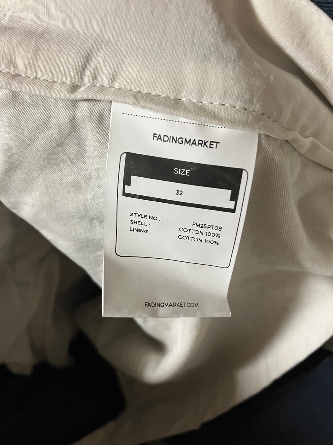 Distressed Paint Chino Pants (Navy) 상품이미지3