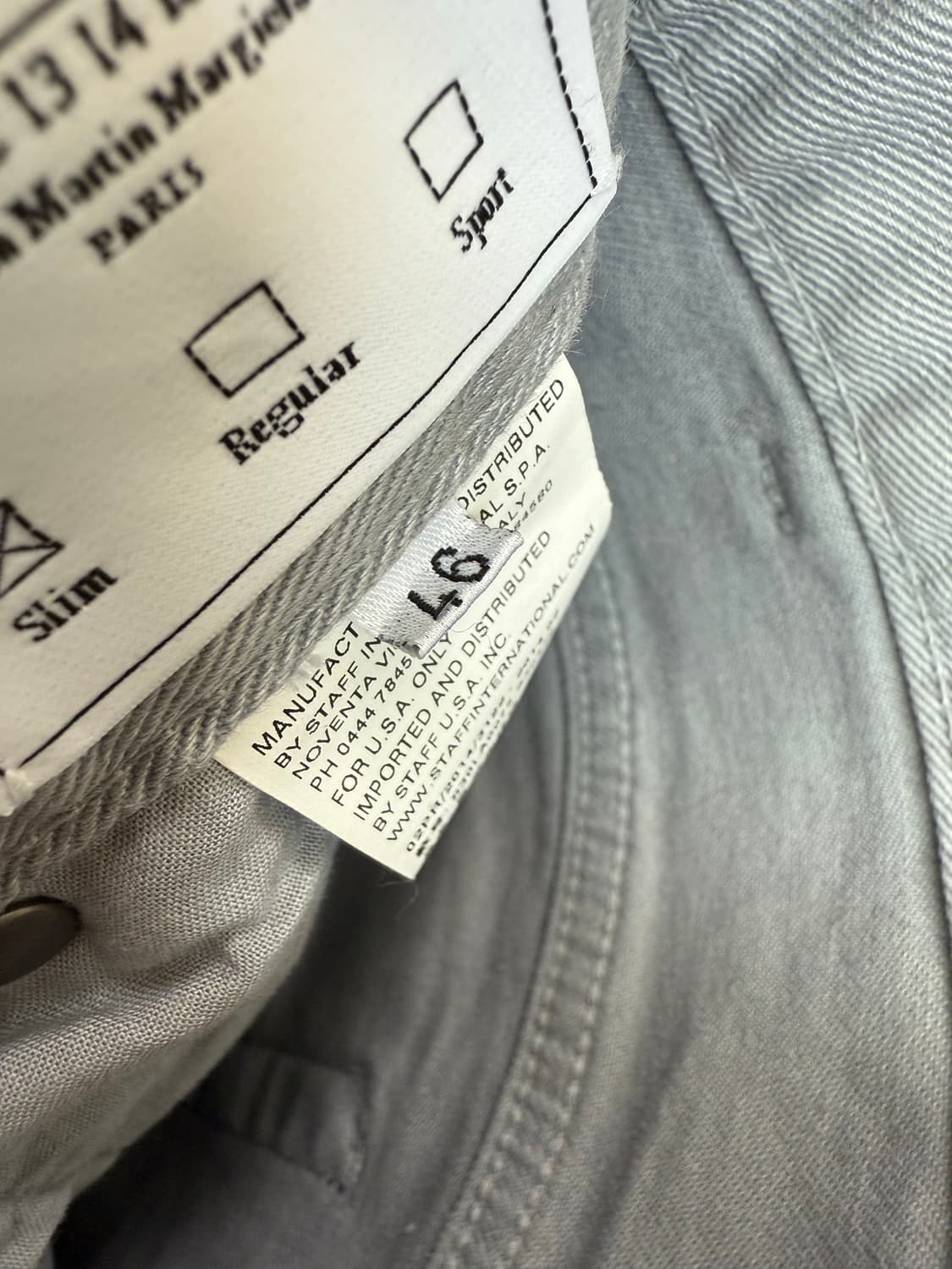 마르지엘라 코튼 데님 팬츠 상품이미지5