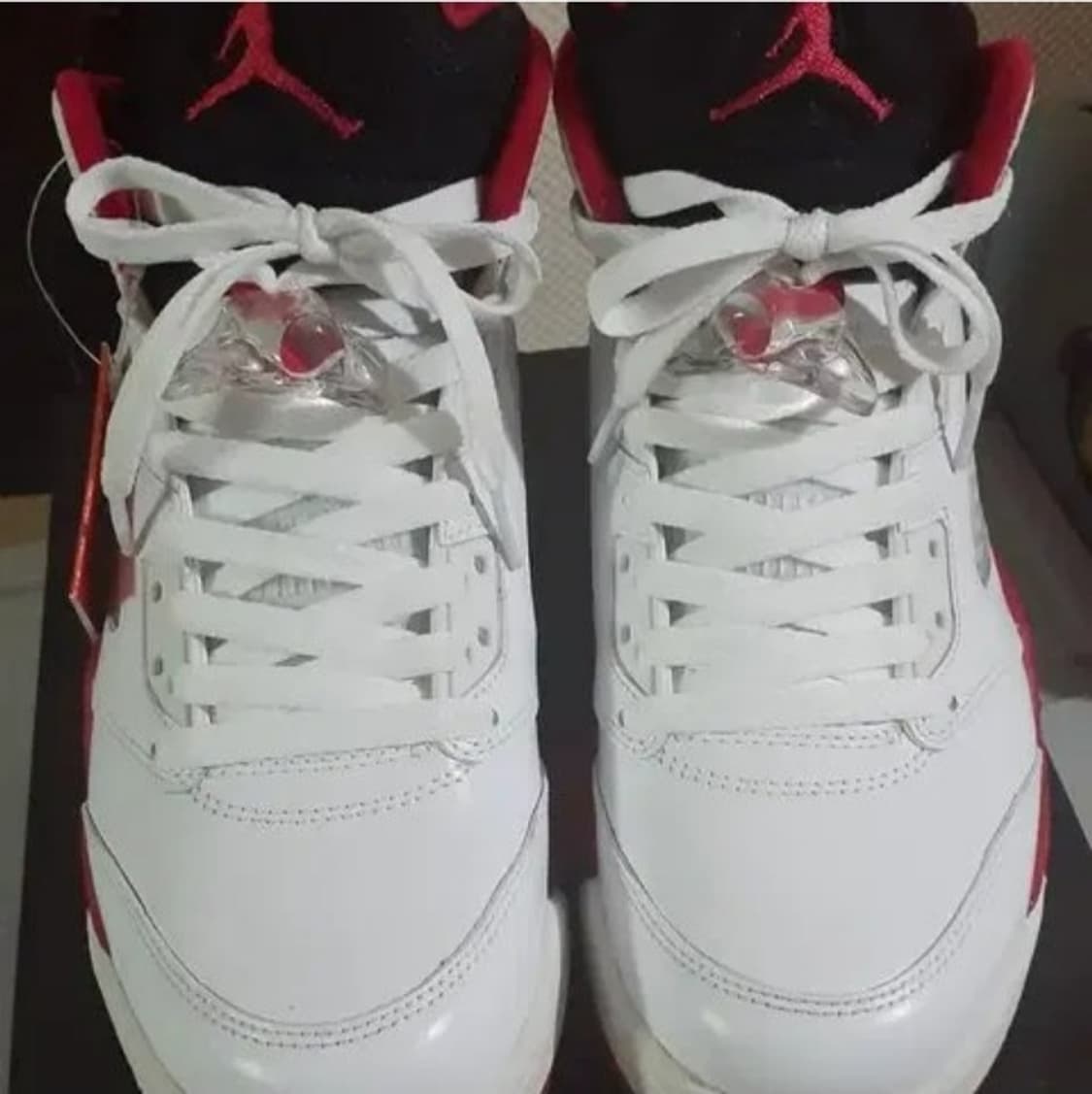 미착용 조던 5 레트로 파이어 레드 블랙 텅 2013  상품이미지4