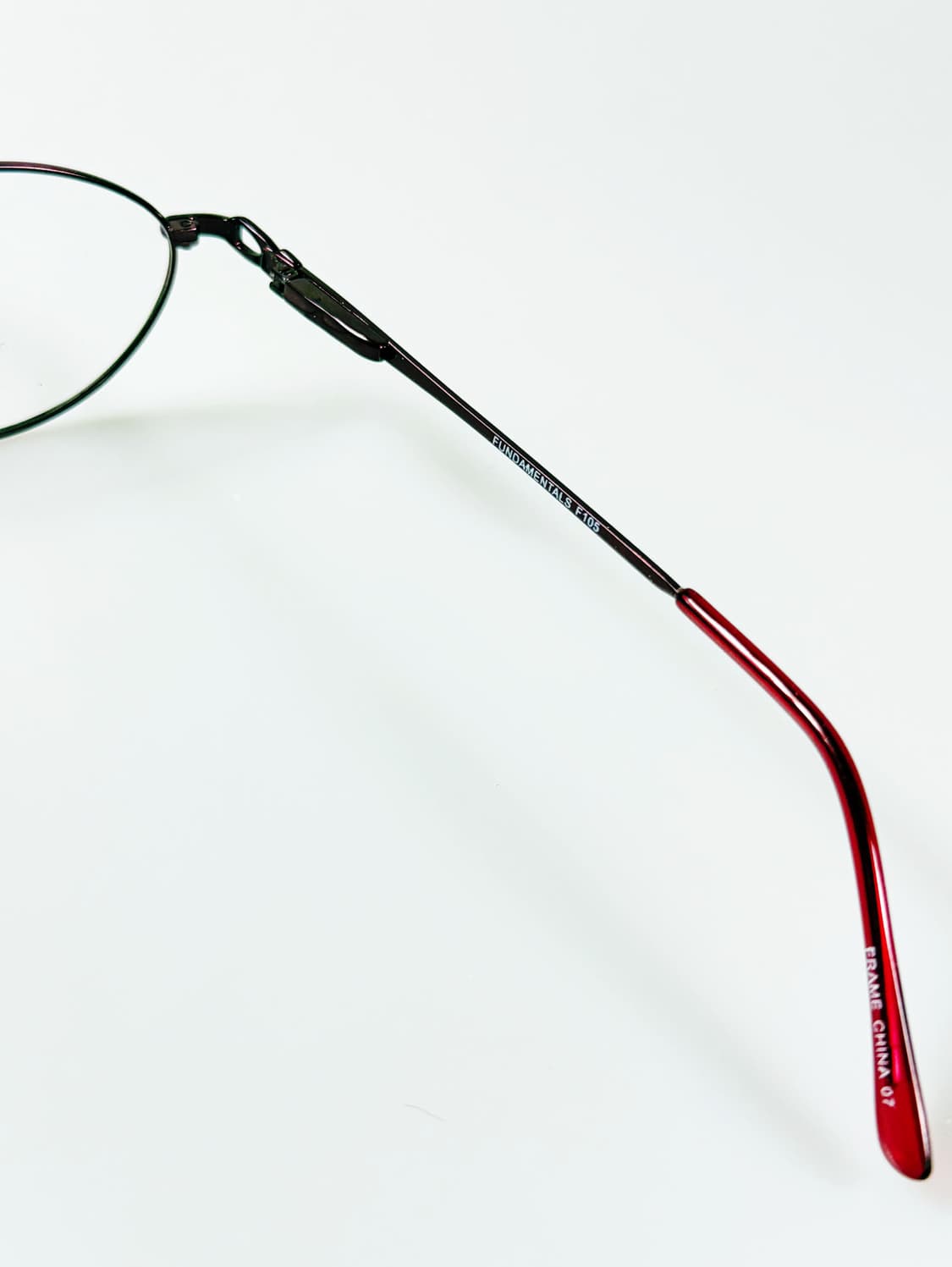Fundamentals 버건디 슬림 오벌 메탈 프레임 빈티지 안경 상품이미지7