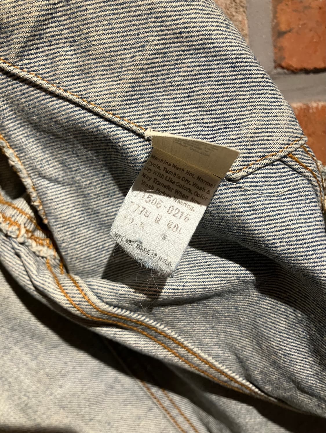 80s USA 빈티지 리바이스 3세대 데님 트러커 자켓 상품이미지10