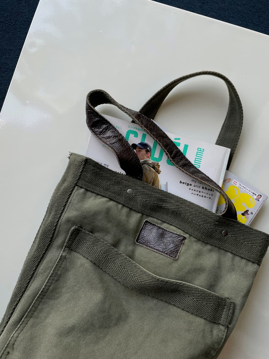 Heavy canvas big tote bag 상품이미지2