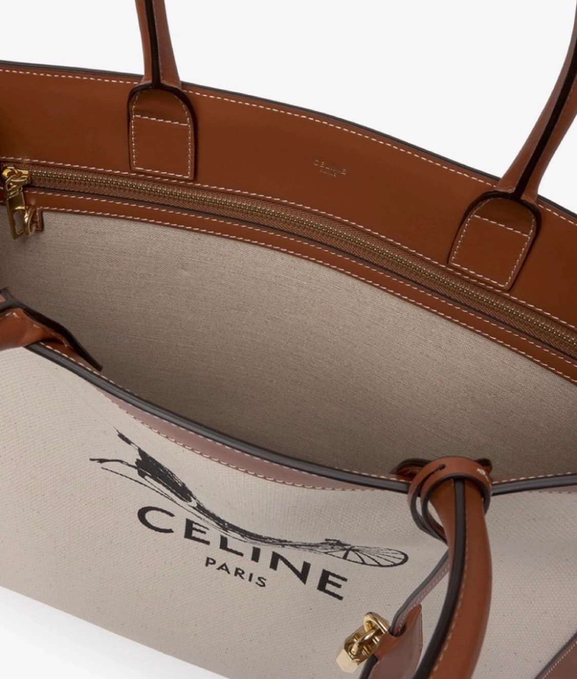 셀린느 라지 버티컬 카바스 토트백 내추럴 탄 새상품 상품이미지1