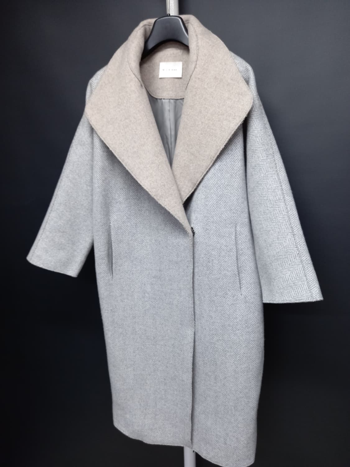 미샤 MICHAA 추동 캐시미어블랜 롱 코트 55.44 상품이미지3