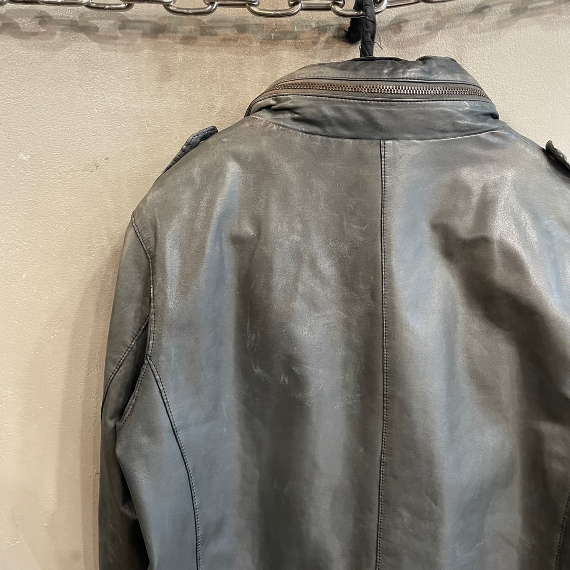 시시 M-65 레더 자켓 상품이미지5