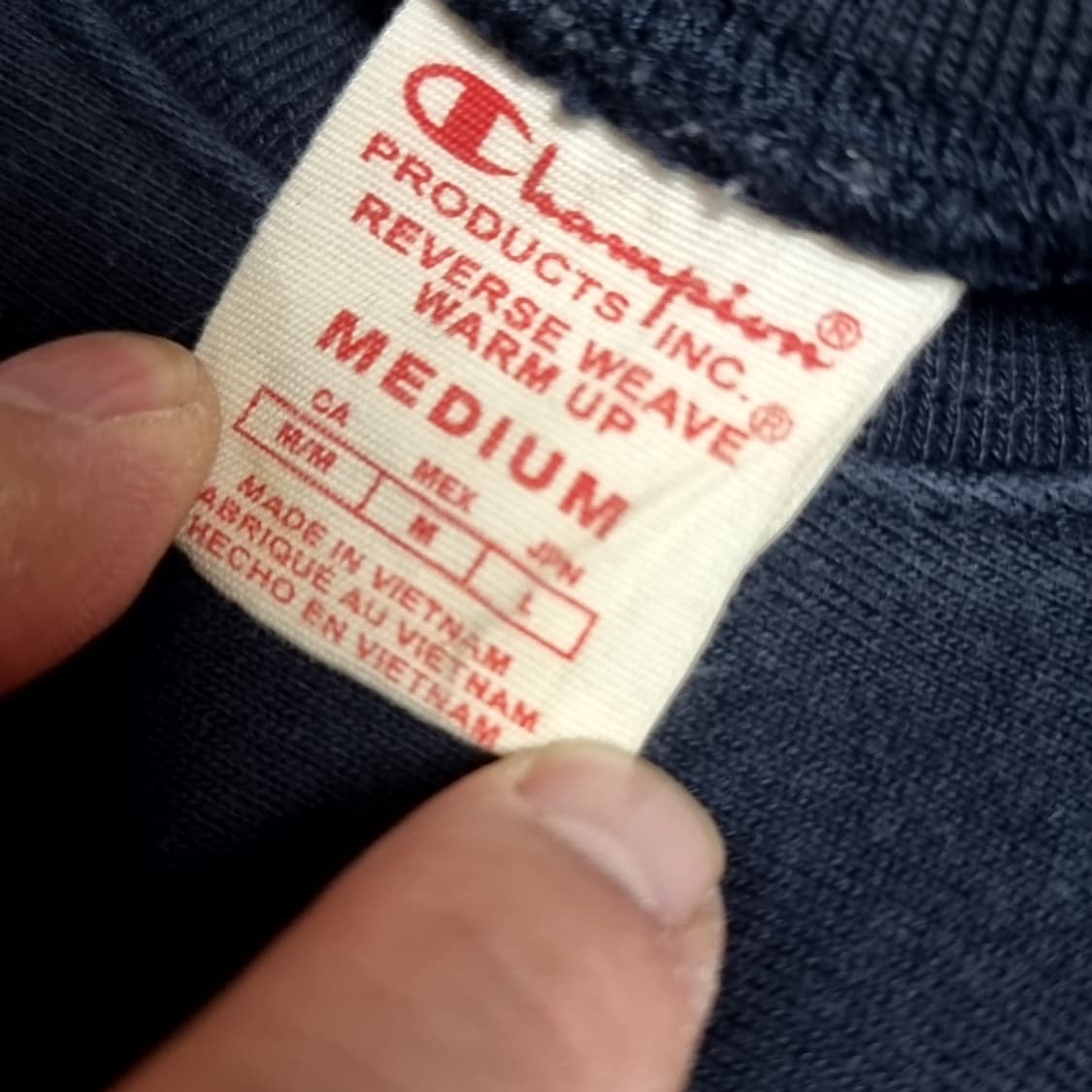 빈티지 챔피온 네이비 맨투맨(m) 상품이미지4