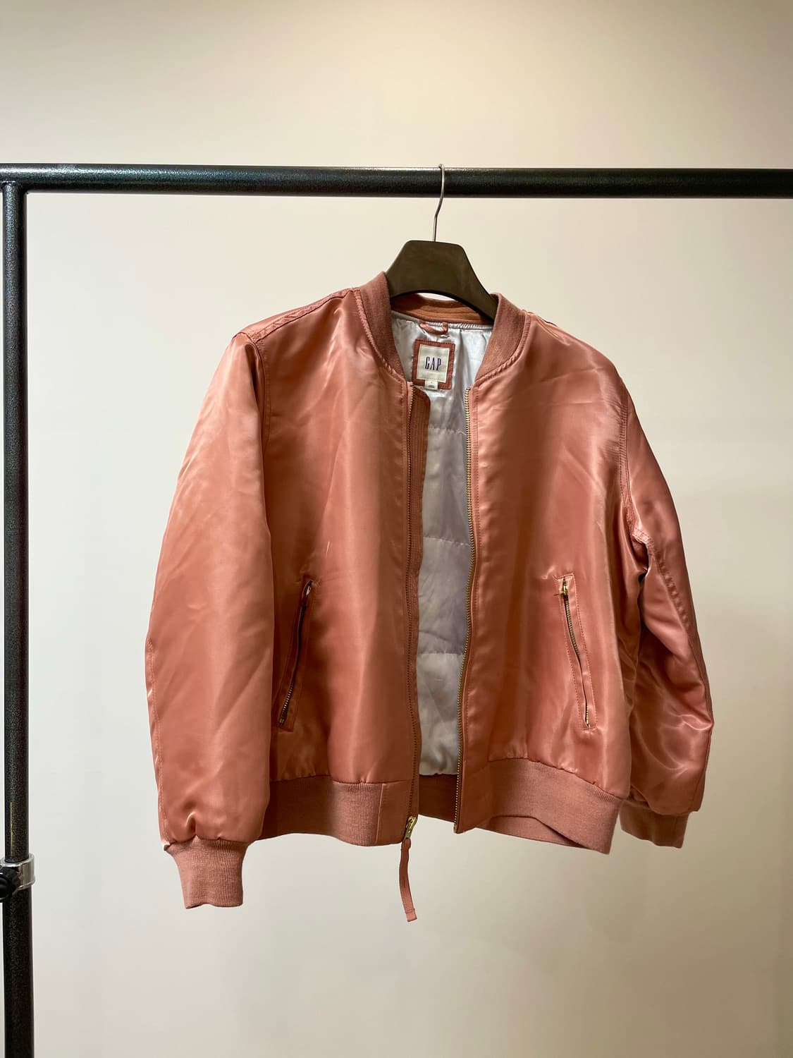 (L) Gap 갭 프리마로프트 핑크 ma1 봄버 자켓 상품이미지2