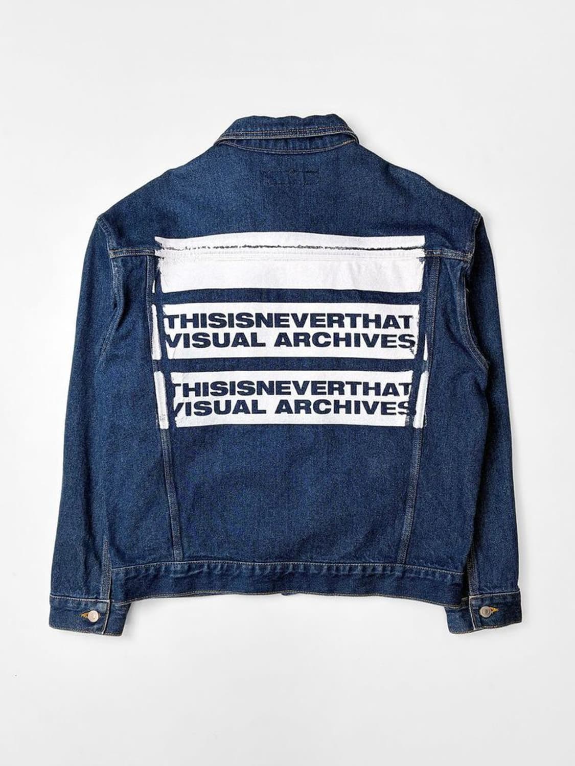 THISIS네버댓 백 프린팅 로고 데님 자켓 PN5181 상품이미지1
