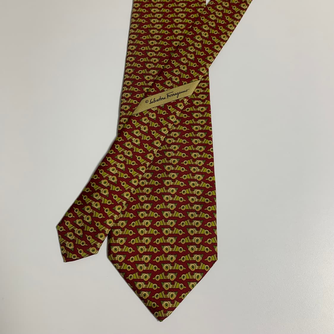 살바토레 페레가모(Ferragamo) 최상급 명품넥타이 100실크 정장룩 상품이미지3